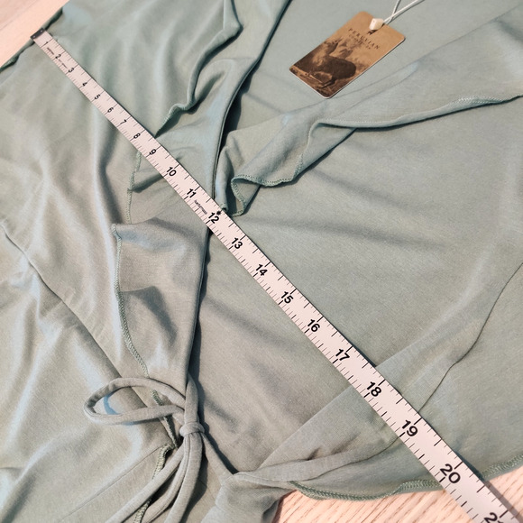 Peruvian Connection Julep Conservatory Dress Size XL Green Ruffle Soft Knit NWT - Picture 12 of 14